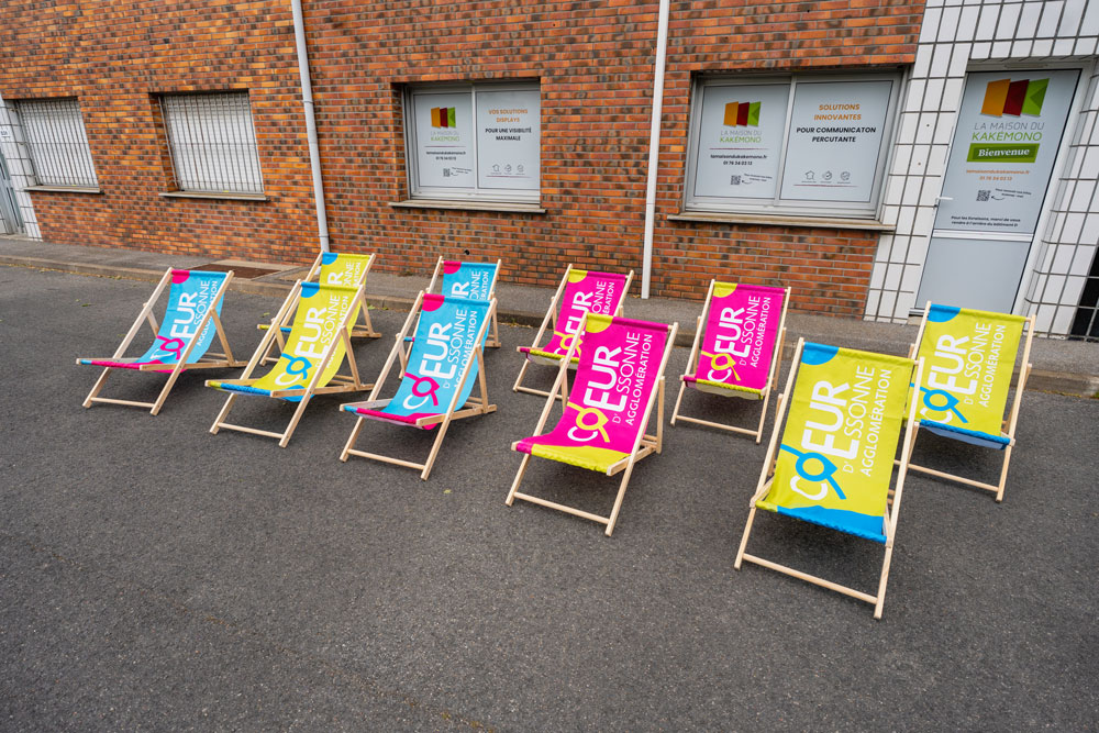 Transat publicitaire personnalisé aux couleurs de Cœur d'Essonne Agglomération