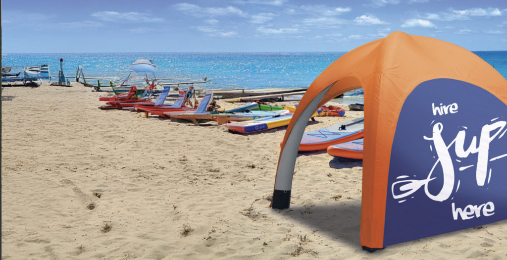 Tente gonflable personnalisable